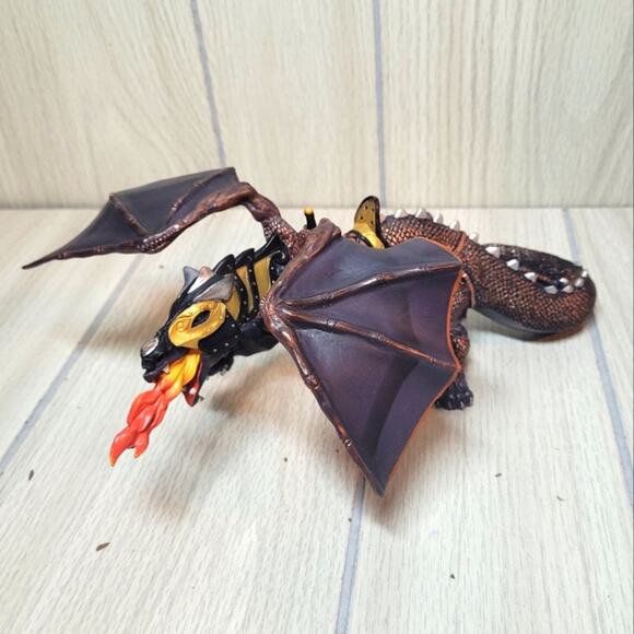 Papo 2007 Medieval Knights Dragon Of Darkness Figurine Toy PVC Character 10" - Picture 1 of 13